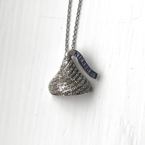Diamond Hershey KISS Necklace with 1/8 carat TW
